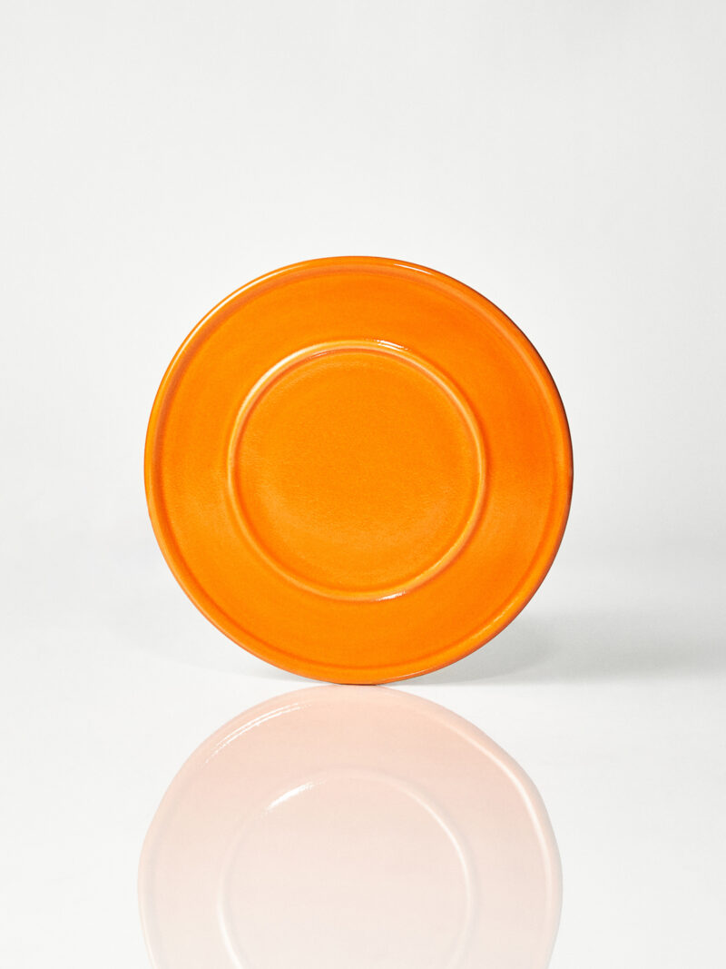 Spodek ceramiczny Baub / Orange/ ręcznie wytwarzany