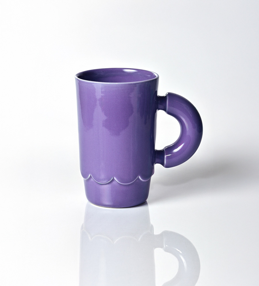 Kubek ceramiczny Lola /Electric Violet /ręcznie wytwarzany
