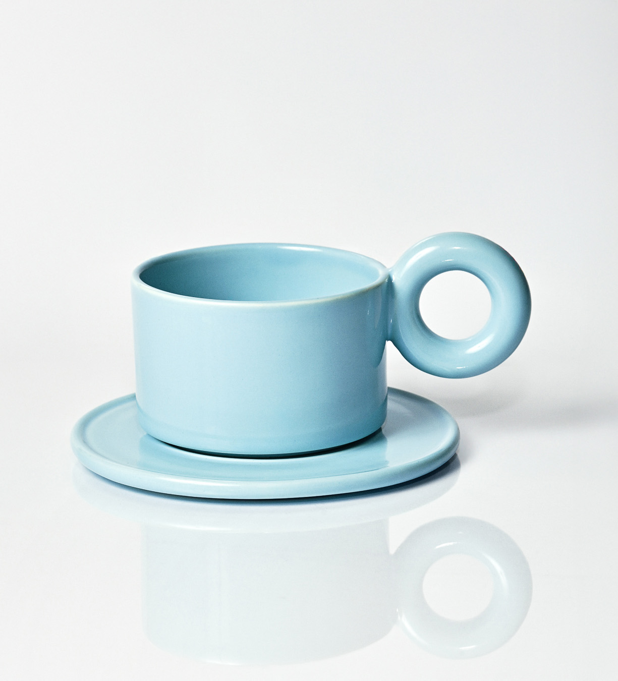 Kubek ceramiczny Jackie / Baby Blue - obrazek 3